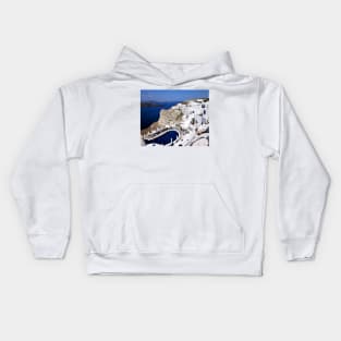 The Greek Island of Santorini Kids Hoodie